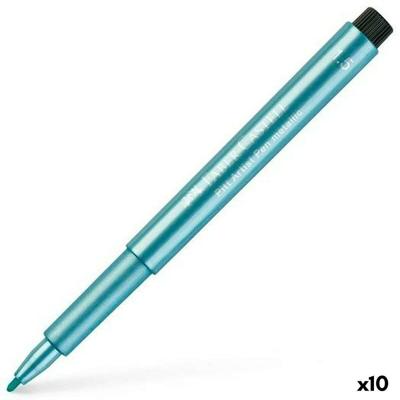 Markeerstiften Faber-Castell Pitt Artist Metaal (10 Stuks)