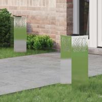 Solar LED Pad Licht 2 pcs Roestvrij staal Roestvrij staal