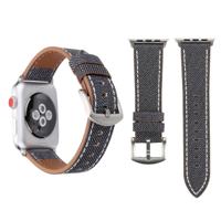 Voor Apple Watch Series 3 & 2 & 1 42mm eenvoudige mode lederen Cowboy patroon horlogebandje (grijs) Voor Apple Watch Series 3 & 2 & 1 42mm eenvoudige mode lederen Cowboy patroon horlogebandje (grijs)