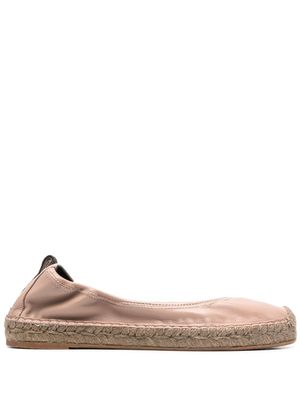 Brunello Cucinelli ballerines à semelle tressée - Rose