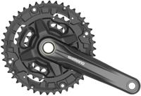 Shimano Crankstel 6/7/8 speed Tourney FC-TY501 met 175mm crankarm 48 x 38 x 28T zwart - thumbnail