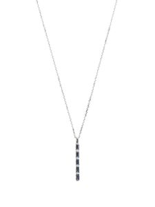 Suzanne Kalan collier en or blanc 18ct serti de saphirs - Argent