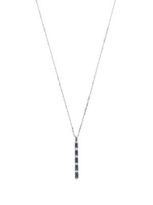 Suzanne Kalan collier en or blanc 18ct serti de saphirs - Argent