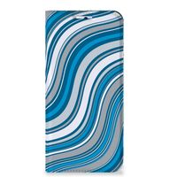 Motorola Moto G31 | G41 Hoesje met Magneet Waves Blue - thumbnail