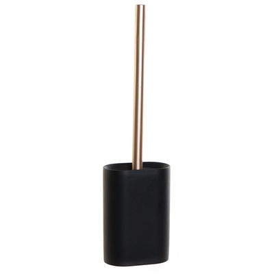 Silicone hygiene wc/toiletborstel 40 cm met toiletborstelhouder zwart Silicone hygiene wc/toiletborstel 40 cm met toiletborstelhouder zwart