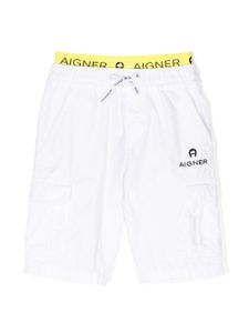 Aigner Kids short à poches cargo - Blanc