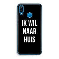 Ik wil naar huis - Zwart: Huawei P20 Lite Transparant Hoesje
