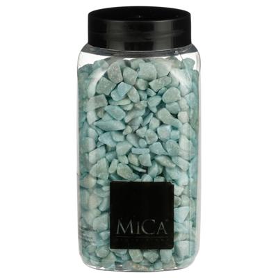 Mica Decorations decoratie steentjes - lichtblauw - 1 kilo - 650ml - hobby steentjes