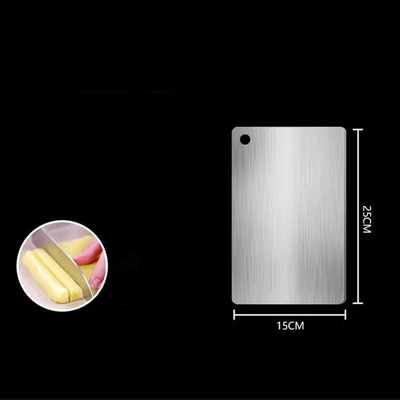 SteelSlice - Dubbelzijdige Titanium Snijplank van 316 Roestvrij Staal
