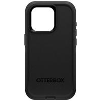 Otterbox Defender Backcover Apple iPhone 15 Pro Zwart MagSafe compatible, Met standfunctie