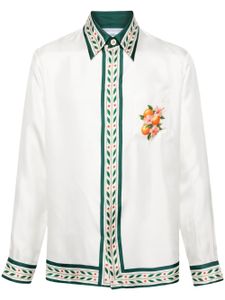 Casablanca chemise Oranges En Fleur en soie