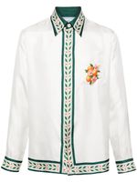 Casablanca chemise Oranges En Fleur en soie - thumbnail