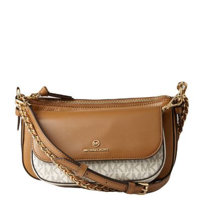 Michael Kors crossbody tas cognac/ecru