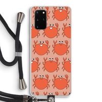 Krab: Samsung Galaxy S20 Plus Transparant Hoesje met koord