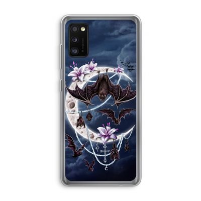 Vleermuizen Maan: Samsung Galaxy A41 Transparant Hoesje