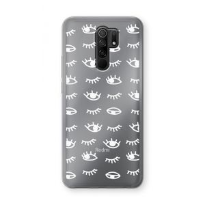 Eye pattern #3: Xiaomi Redmi 9 Transparant Hoesje