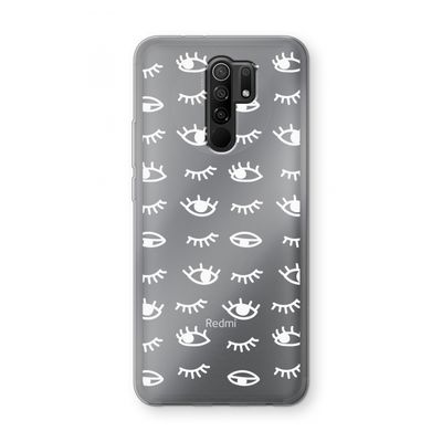 Eye pattern #3: Xiaomi Redmi 9 Transparant Hoesje