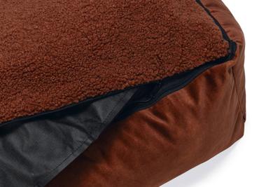Ligbed polyester 95x80x25cm terra - Designed by lotte