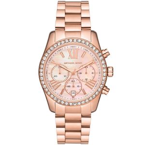 Michael Kors MK7242 Horloge Lexington Chrono staal rosekleurig-wit 38 mm