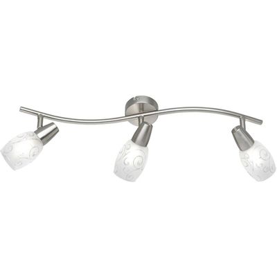 LED Plafondspot - Plafondverlichting - Trion Kalora - E14 Fitting - 3-lichts - Rechthoek - Mat Nikkel - Aluminium LED Plafondspot - Plafondverlichting - Trion Kalora - E14 Fitting - 3-lichts - Rechthoek - Mat Nikkel - Aluminium