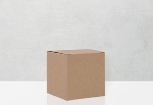Vierkant doosje beige (Set van 24 stuks)