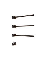 Hotbath &MORE set van 3 rails RARH50 ROUND 50 cm met separate schakelaar en inbouw element Tuscan Bronze (RARH50-3TB)