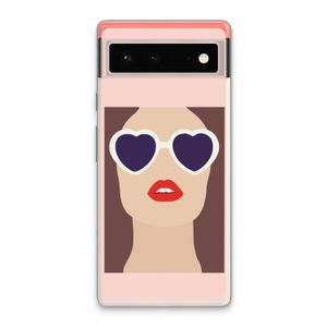 Red lips: Google Pixel 6 Transparant Hoesje