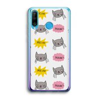 Meow: Huawei P30 Lite Transparant Hoesje