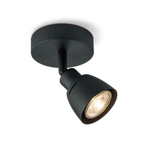 Light depot - LED opbouwspot Aka Ø 9,5 cm - zwart - Outlet