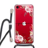 Rozen: iPhone SE 2020 Transparant Hoesje met koord