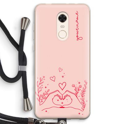 Love is in the air: Xiaomi Redmi 5 Transparant Hoesje met koord