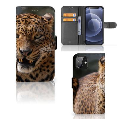 iPhone 12 | 12 Pro (6.1") | Telefoonhoesje | Met pasjeshouder | Luipaard