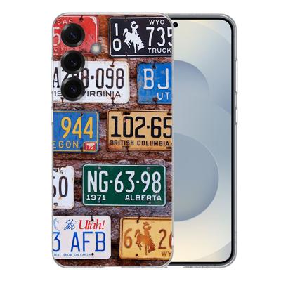 TPU Hoesje Samsung Galaxy S25 Plus - Kentekenplaten Backcover TPU Hoesje Samsung Galaxy S25 Plus - Kentekenplaten Backcover