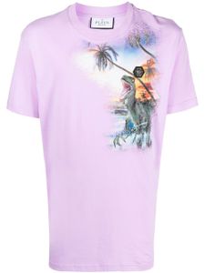 Philipp Plein t-shirt Hawaii à imprimé graphique - Violet