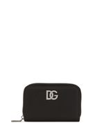 Dolce & Gabbana portefeuille en cuir à logo DG - Noir