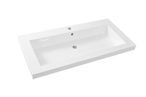 Wastafel Wiesbaden Vision 100x46 Wit (1 kraangat)
