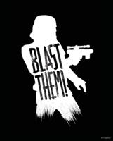 Kunstdruk Star Wars - Silhouette Quotes Stormtrooper 40x50cm