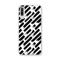Zwarte vegen: Samsung Galaxy A70 Transparant Hoesje