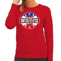 Have fear United States is here - Amerika USA supporter - sweater - rood - voor dames