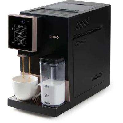 Automatische espressomachine met molen - DOMO - DO743K - 1350 W - 19 bar - 125 g koffie - Zwart