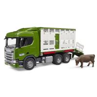 Bruder Scania Super 560R veetransport Veewagen + dier - thumbnail