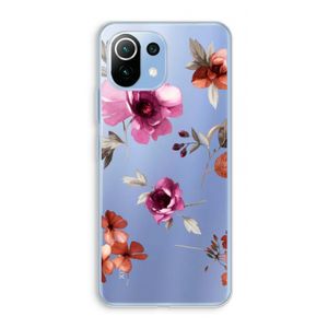 Geschilderde bloemen: Xiaomi Mi 11 Lite Transparant Hoesje