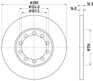Remschijf 8DD355113291
