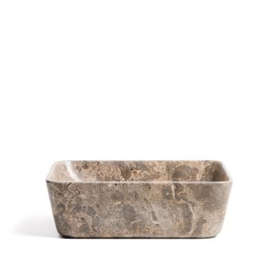 Kave Home Vierkante Waskom 'Darnen' 40 x 40cm, kleur Grijs