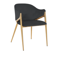 Eetkamerstoel Gwen Antracite Velvet