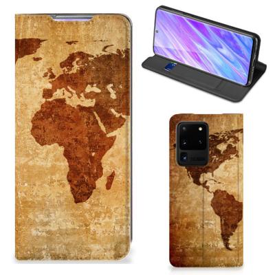 Samsung Galaxy S20 Ultra | Book Cover | Wereldkaart