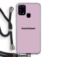 kwetsbaar: Samsung Galaxy M31 Transparant Hoesje met koord