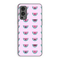 Smiley watermeloenprint: OnePlus Nord 2 5G Transparant Hoesje
