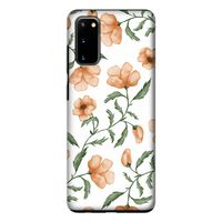 Peachy flowers: Samsung Galaxy S20 Tough Case