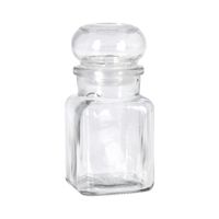 Set van 4x kruidenpotjes/voorraadpotjes - glas - 150 ml